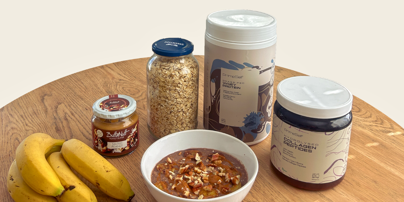 Banoffee gut reset overnight oats recipe - PrimeSelf blog