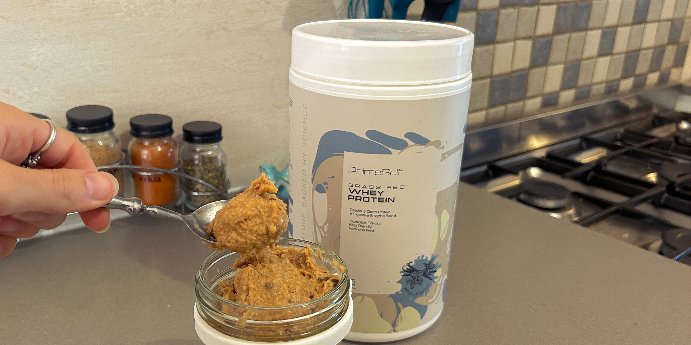 High protein cookie dough recipe - PrimeSelf blog