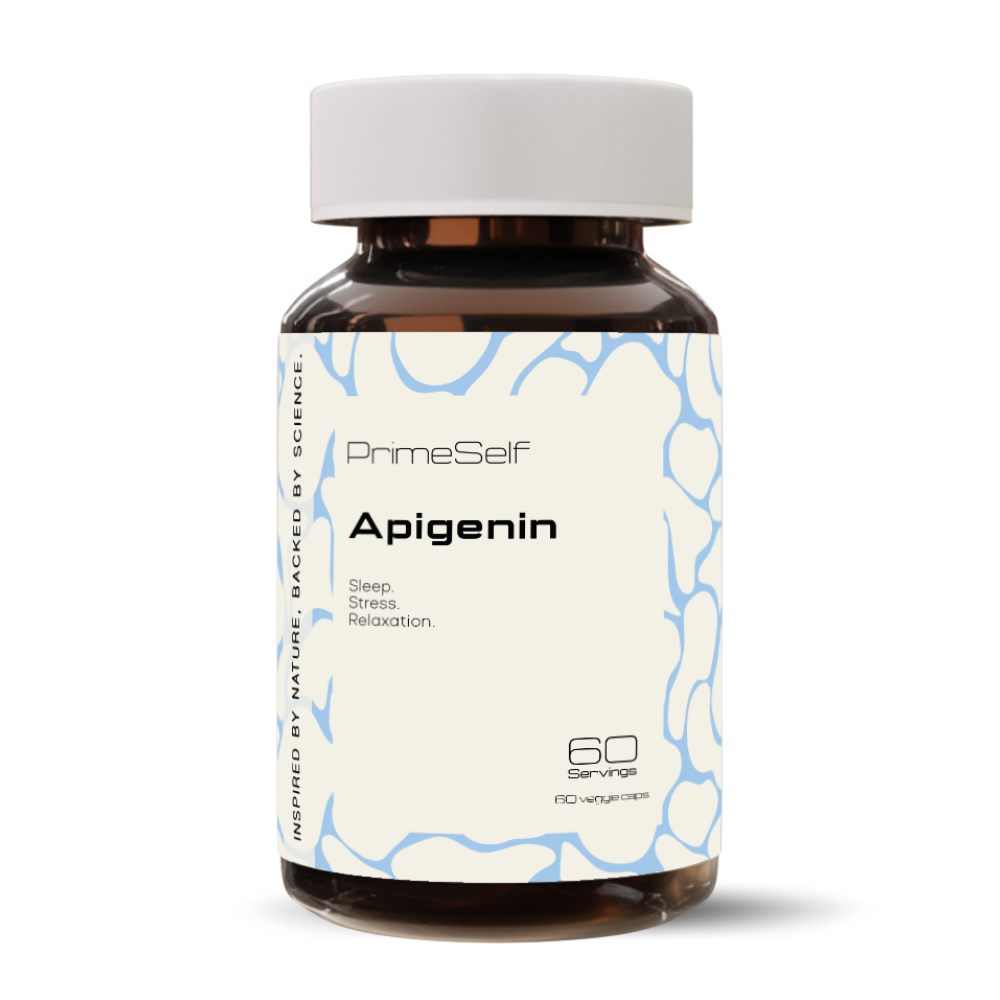 Apigenin - front view natural flavonoid sleep and longevity supplement - PrimeSelf