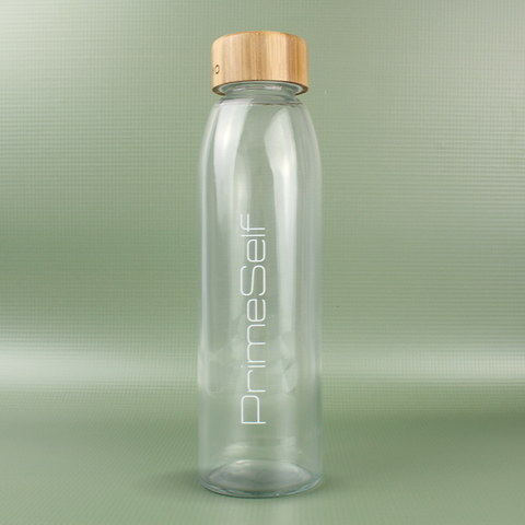 PrimeSelf Glass Water Bottle