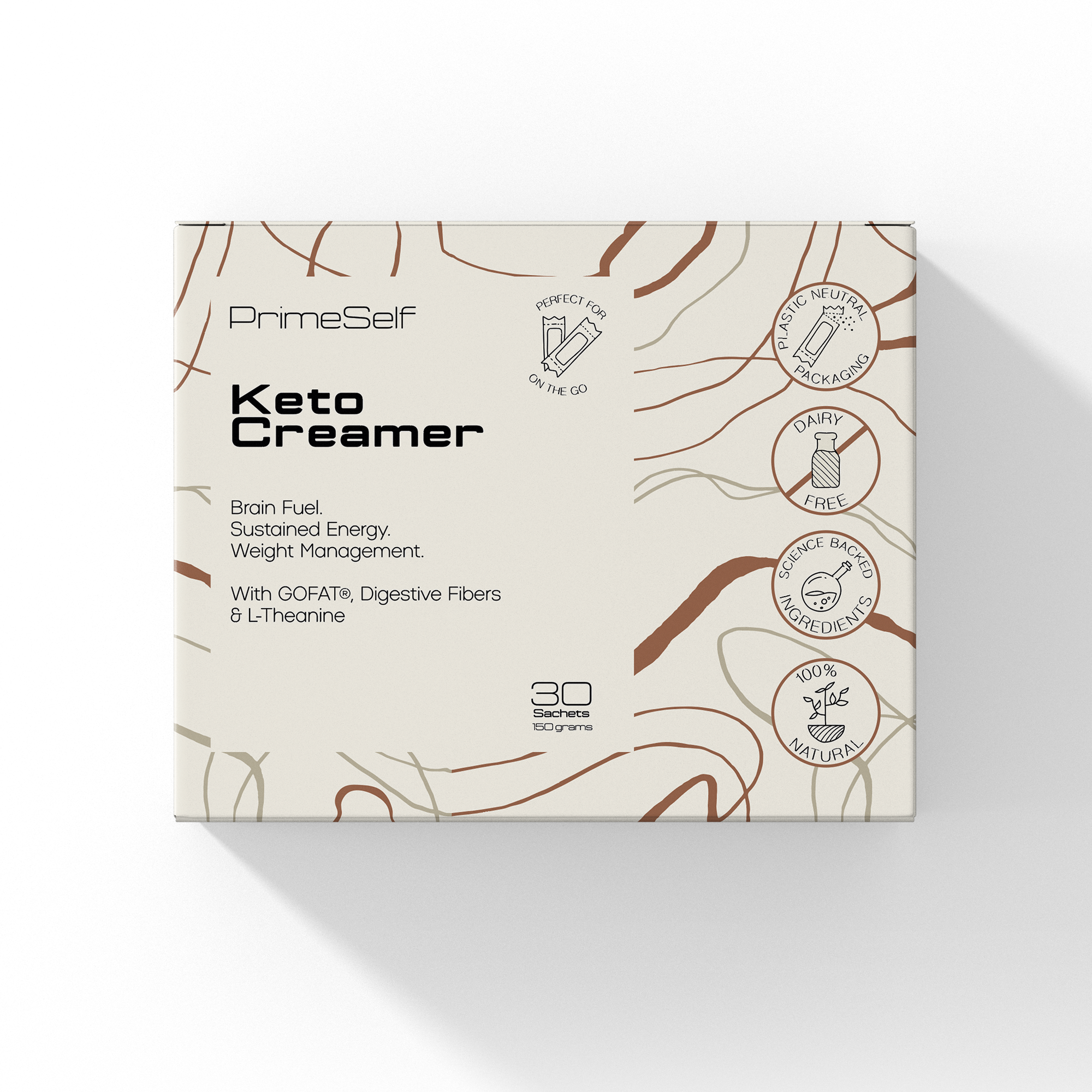 Keto Creamer - retail box front view - PrimeSelf