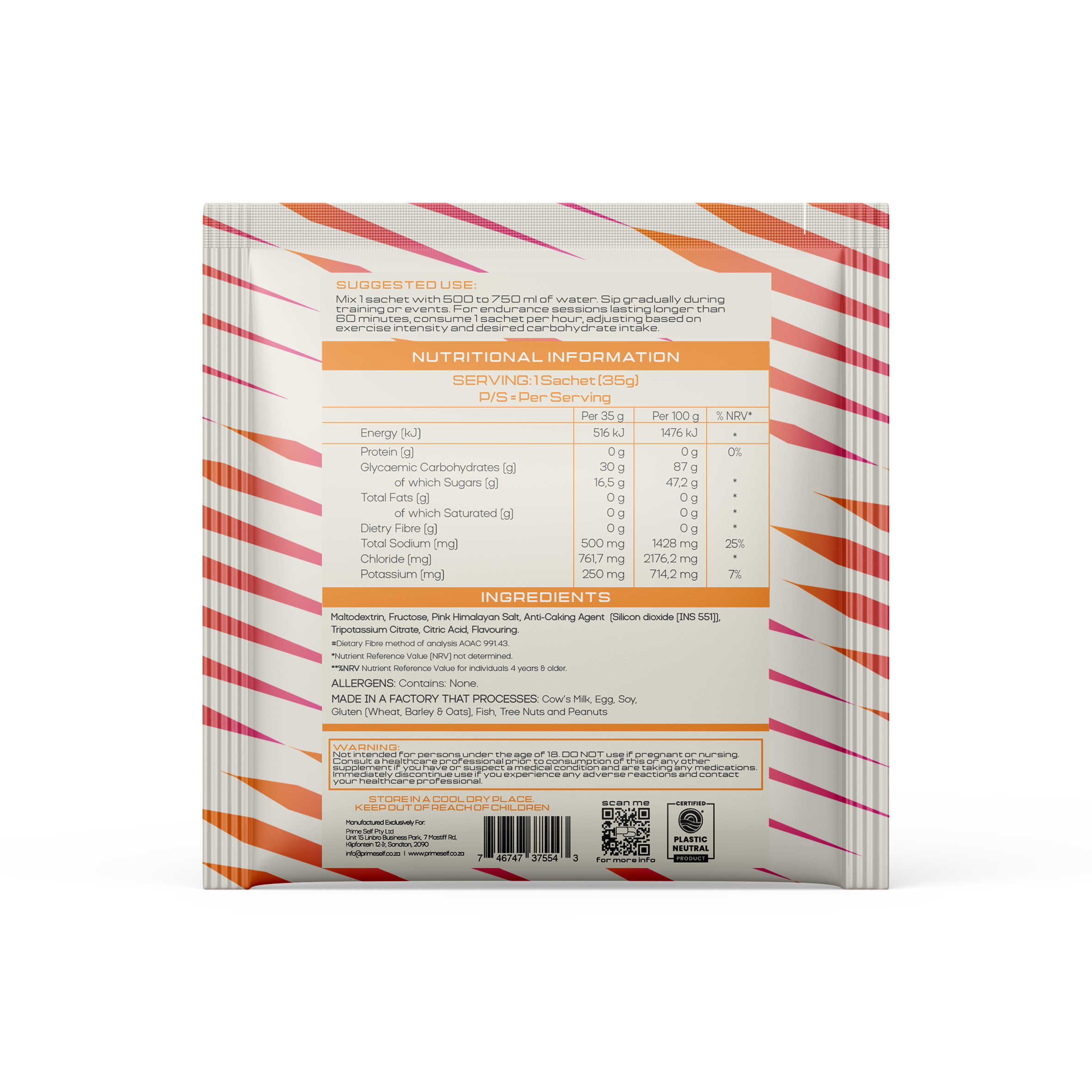 Performance Fuel - performance formula detail view - PrimeSelf