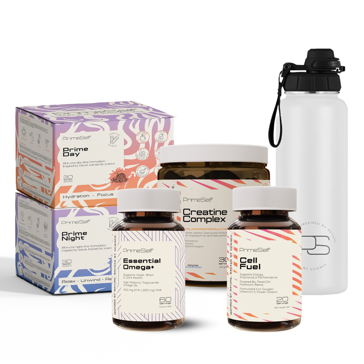 The Founder's Stack - front view complete health optimisation stack - PrimeSelf